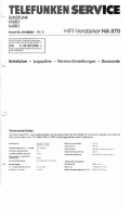 Telefunken HA-870-Service-Manual